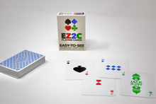 Load image into Gallery viewer, EZ2C (Easy to See) Playing Cards – Readable Font • Classy Design • Distinguishable Suits & Colors