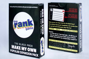 The Rank Game Expansion Pack: Make My Own (Black Pack)