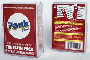 The Rank Game Expansion & Standalone Pack: Faith Pack (Burgundy Pack)