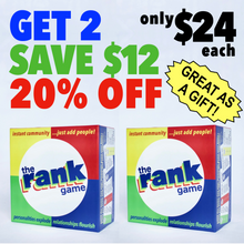 Load image into Gallery viewer, The Rank Game 2-Pack––Keep 1, Give 1––SAVE 20%